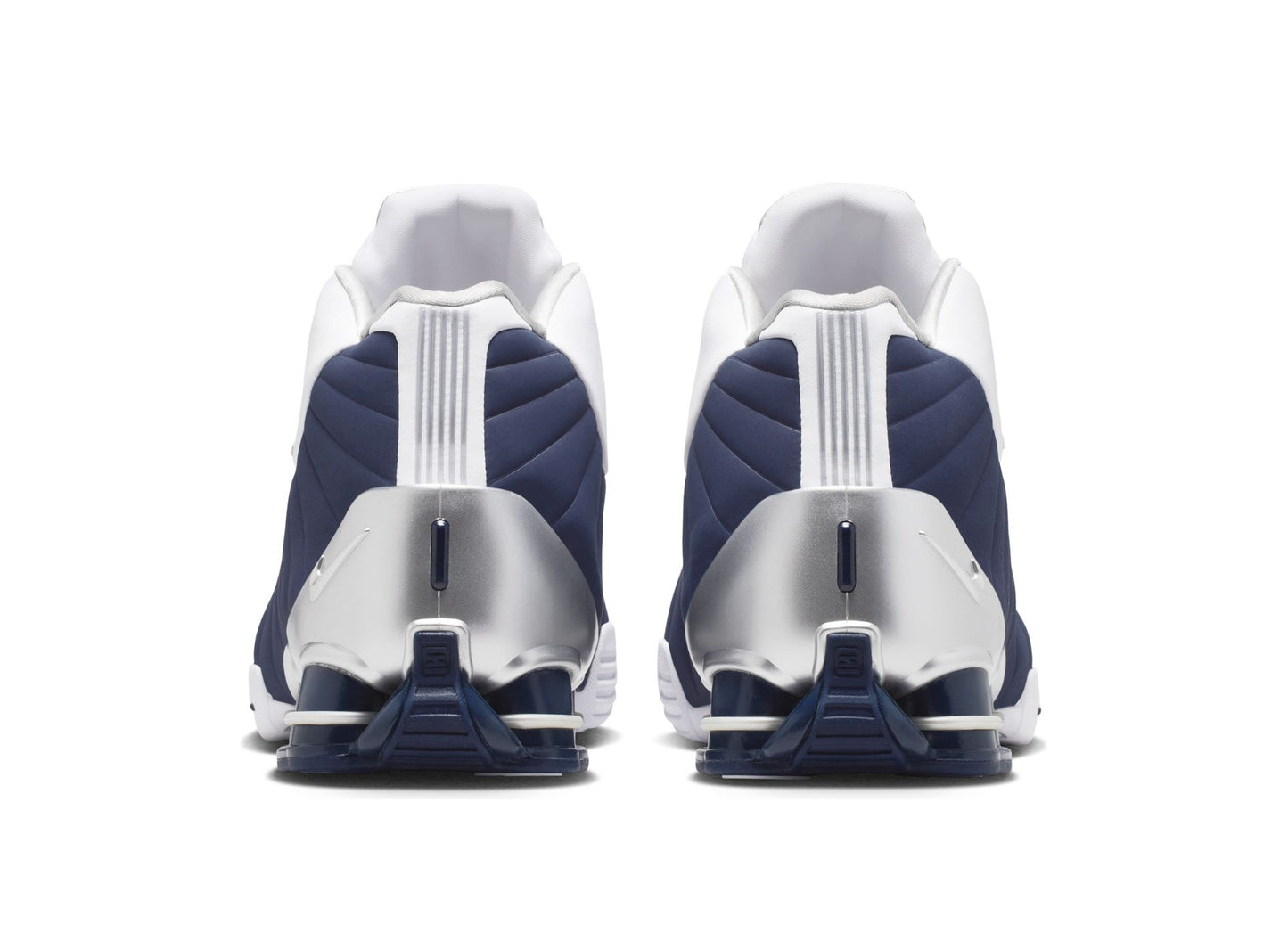 Nike Shox BB4 in Weiß / Mitternachtsblau