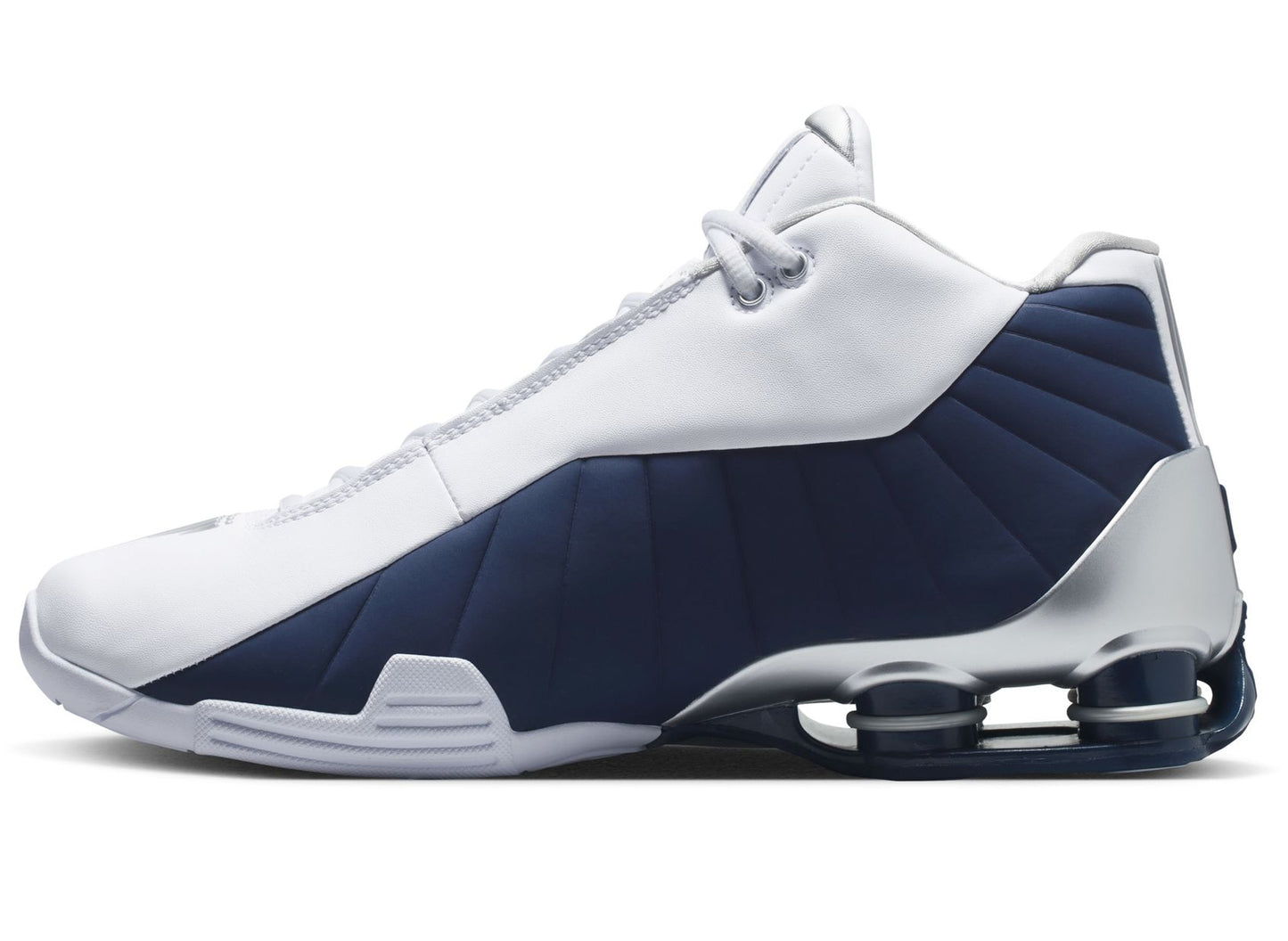 Nike Shox BB4 in Weiß / Mitternachtsblau