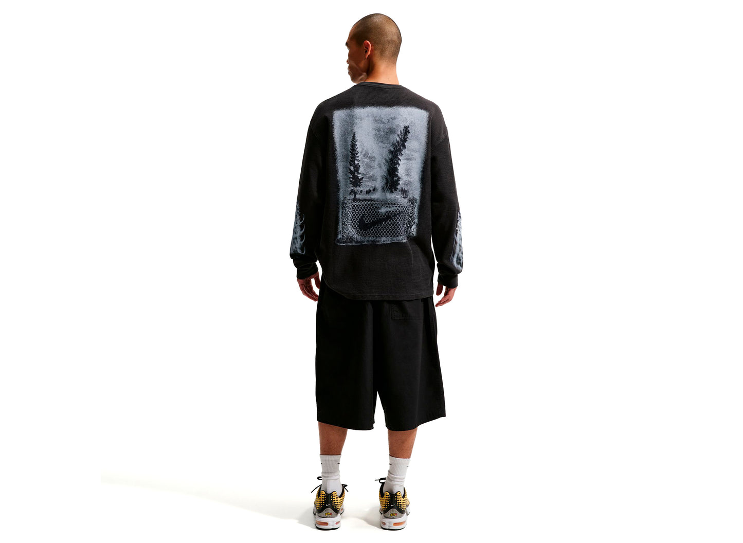 Nike Sportswear Thermal Top in Off Noir — view 2