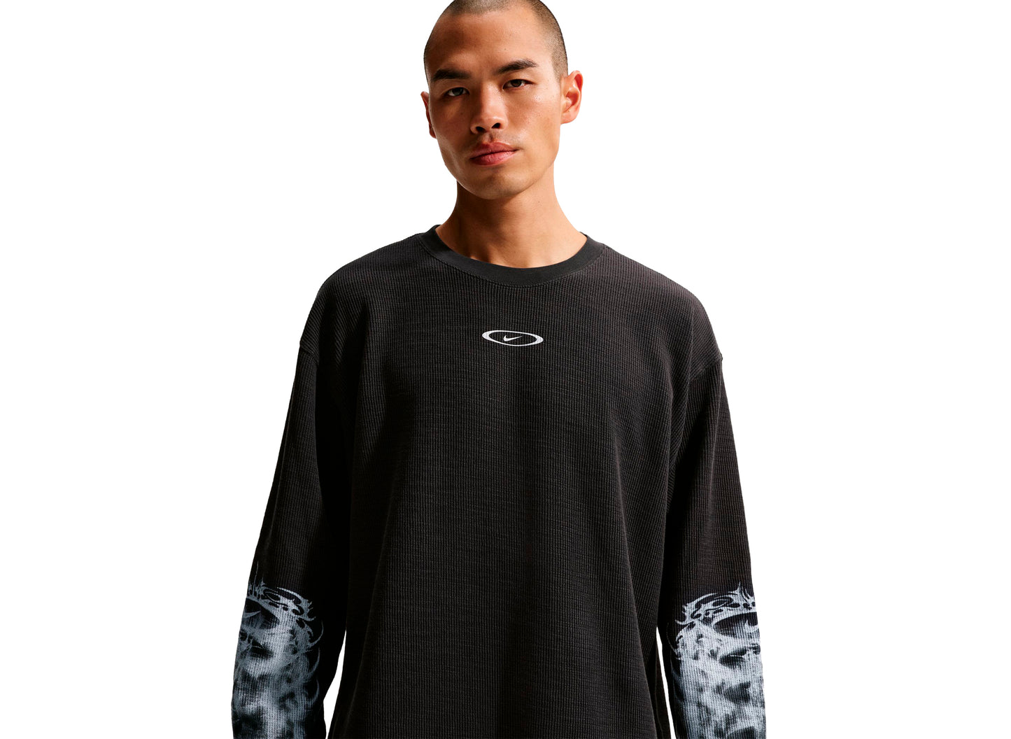 Nike Sportswear Thermal Top in Off Noir — view 3