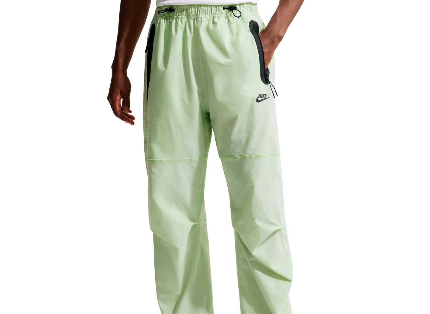 Nike Tech Dri-FIT Woven Pants in Light Liquid Lime — view 3