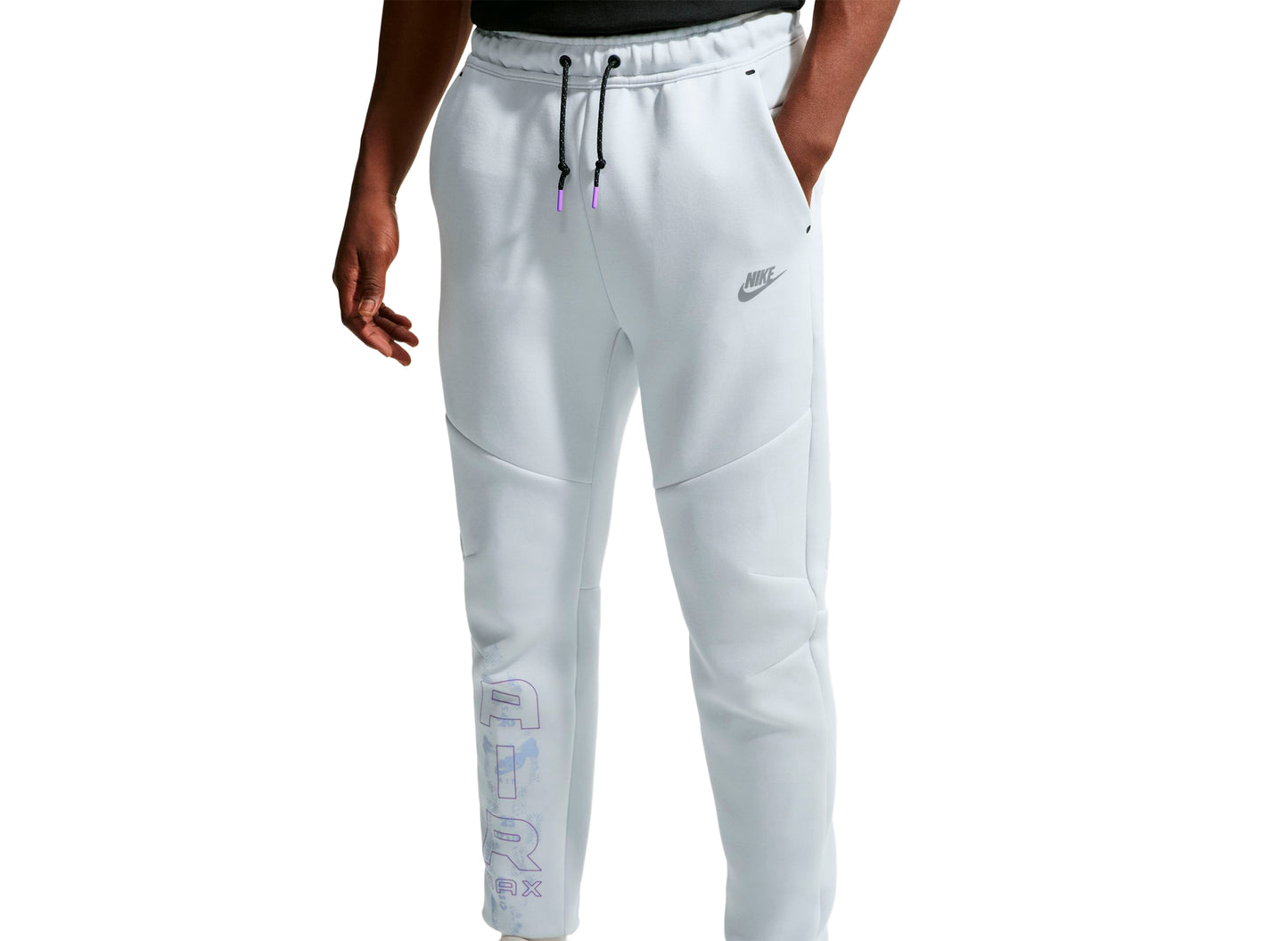 Nike Tech Fleece Joggers in Off White — view 3
