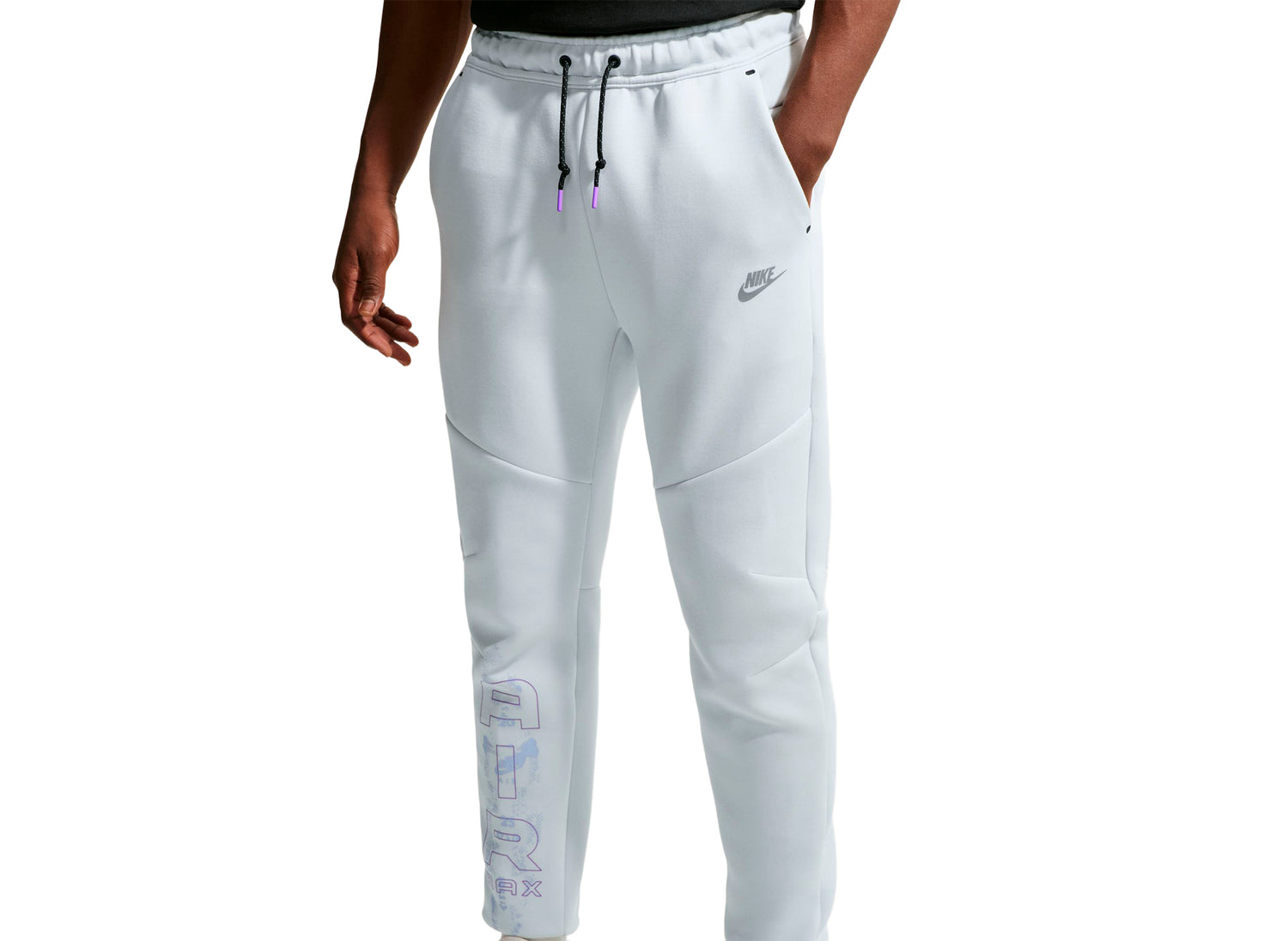 Nike Tech Fleece Joggers in Off White — view 3