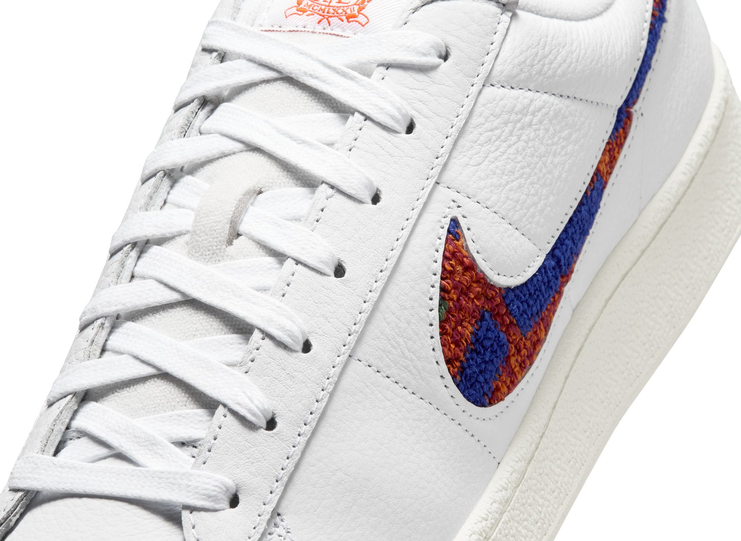 Nike Tennis Classic Premium Terry in White / Safety Orange