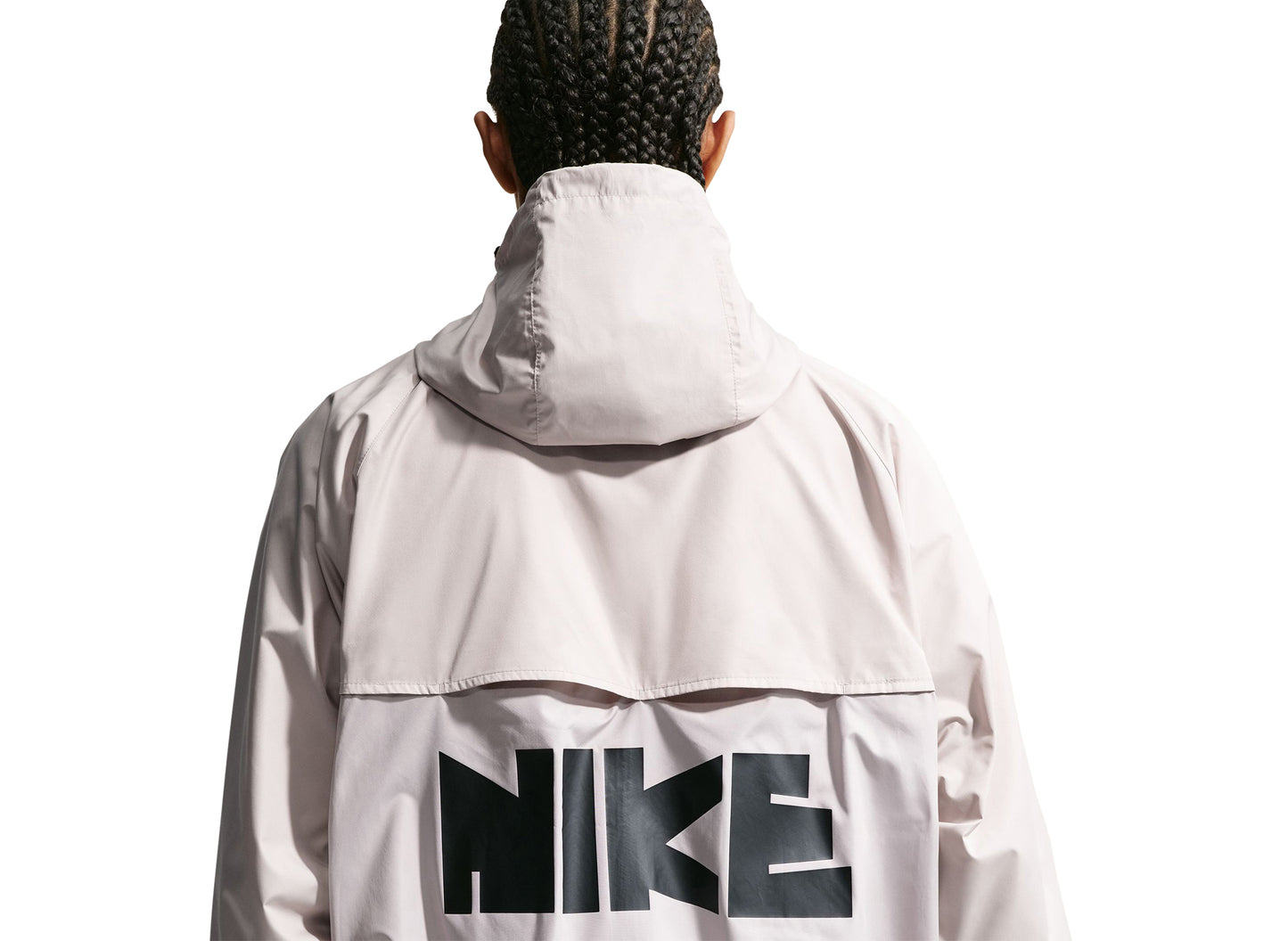 Nike Windrunner Graphic Woven Jacket in Cream — view 4