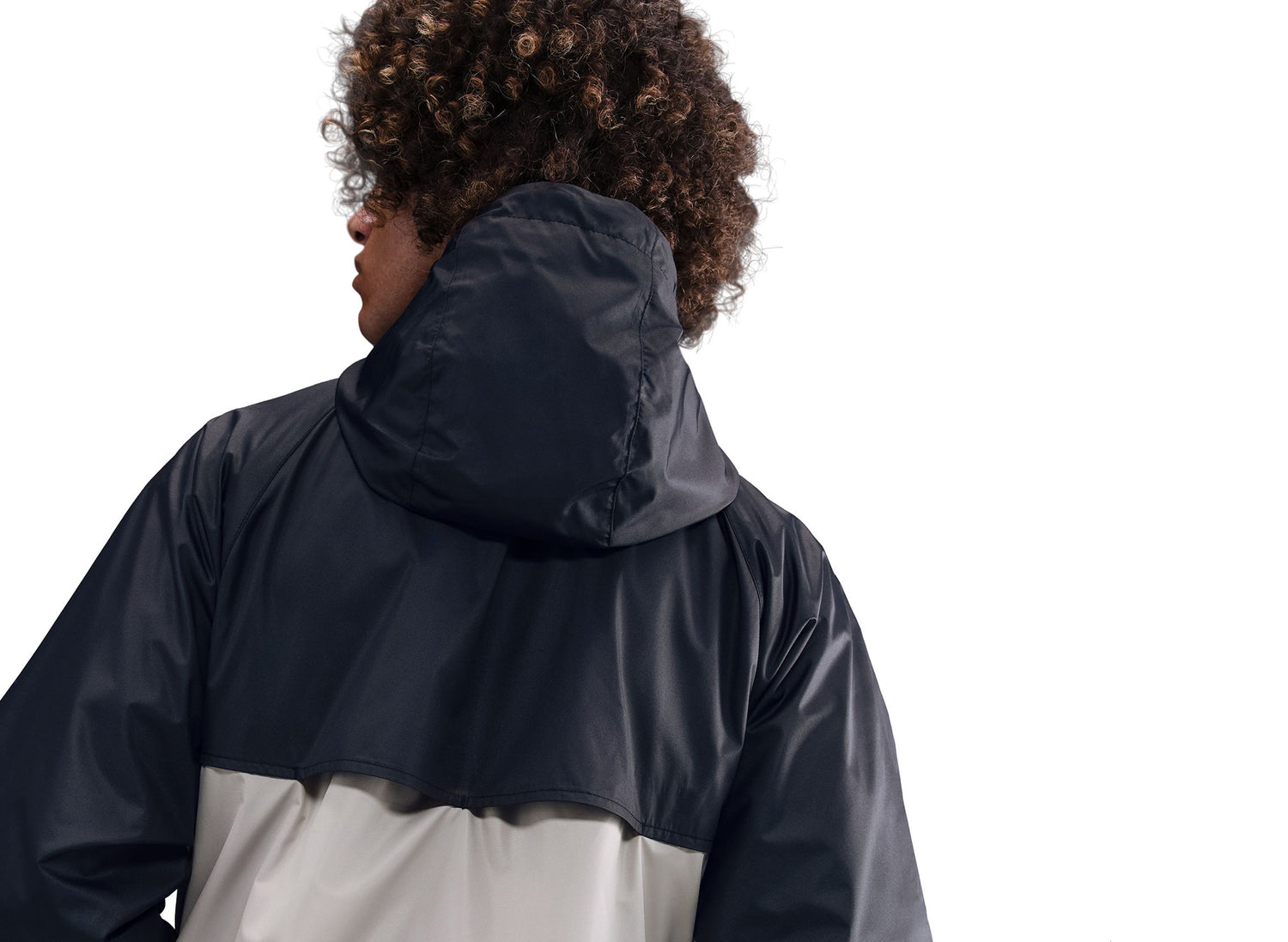 Nike Windrunner Lined Jacket in Black / Cream — view 4