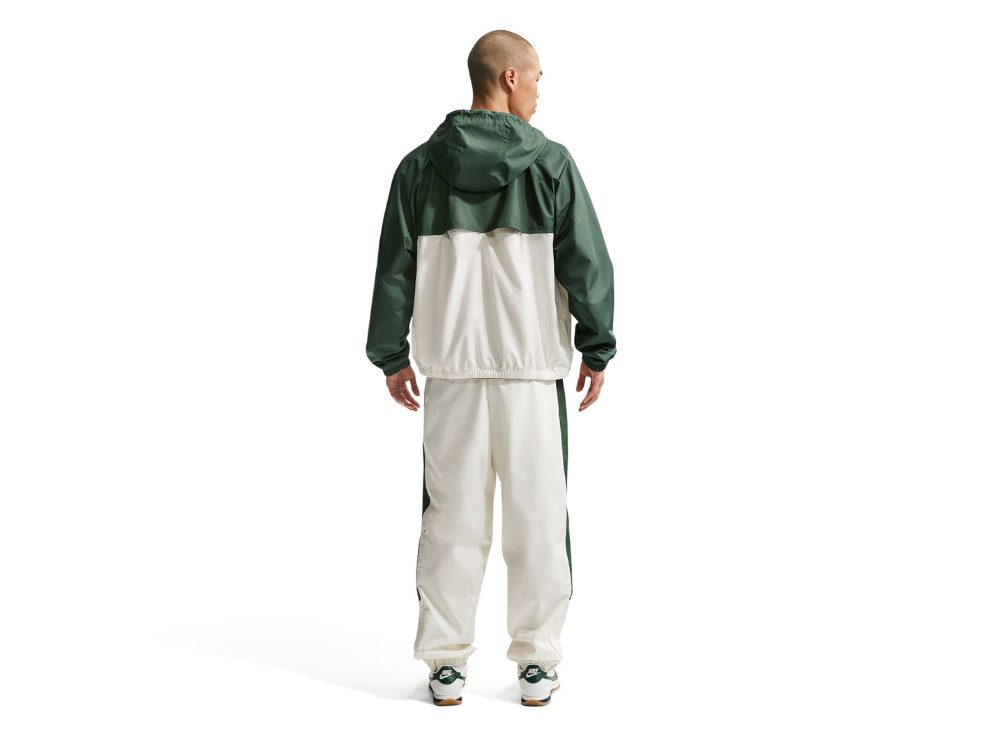 Nike Windrunner Lined Jacket in Fir / Sail — view 2