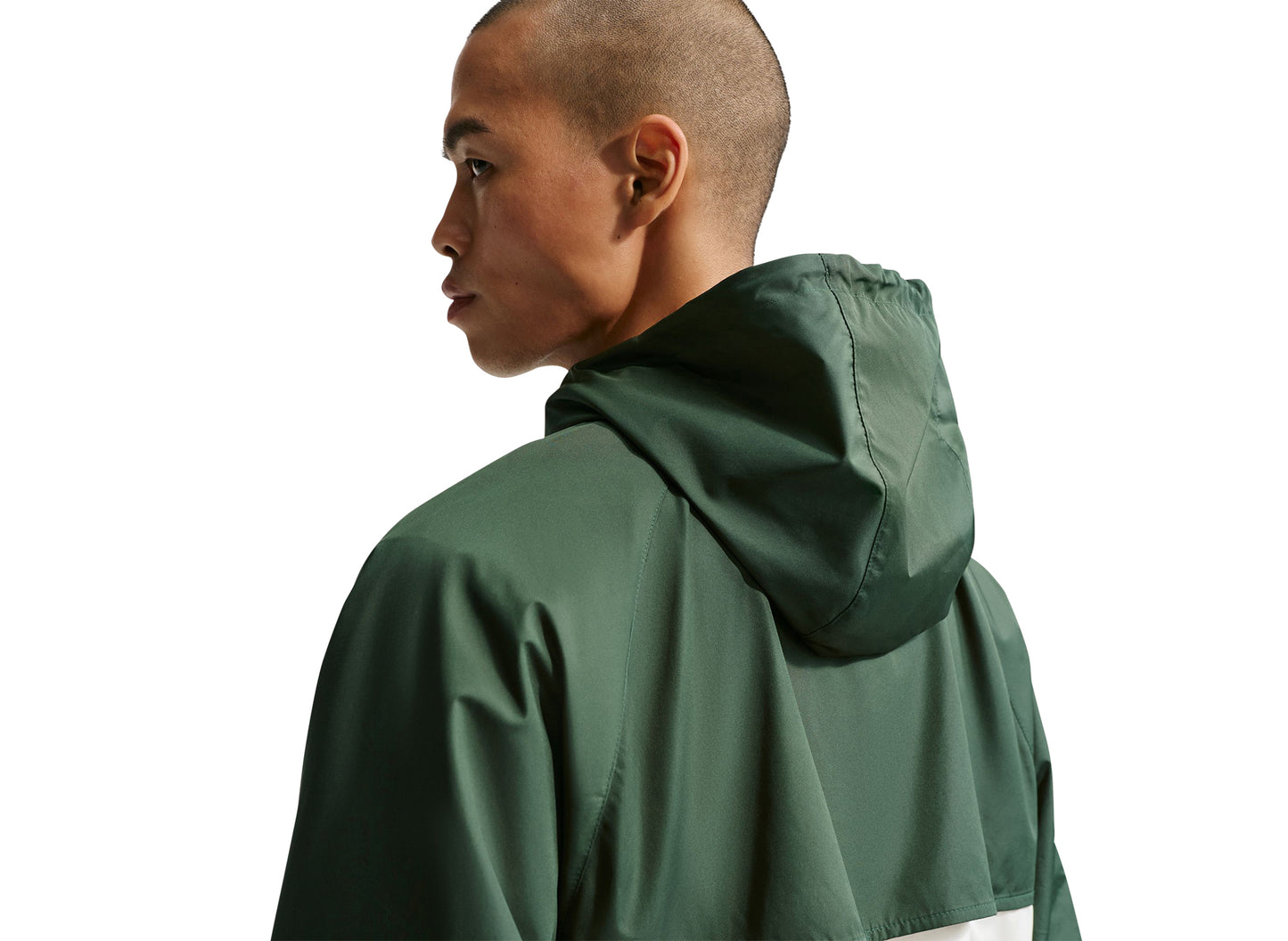 Nike Windrunner Lined Jacket in Fir / Sail — view 4