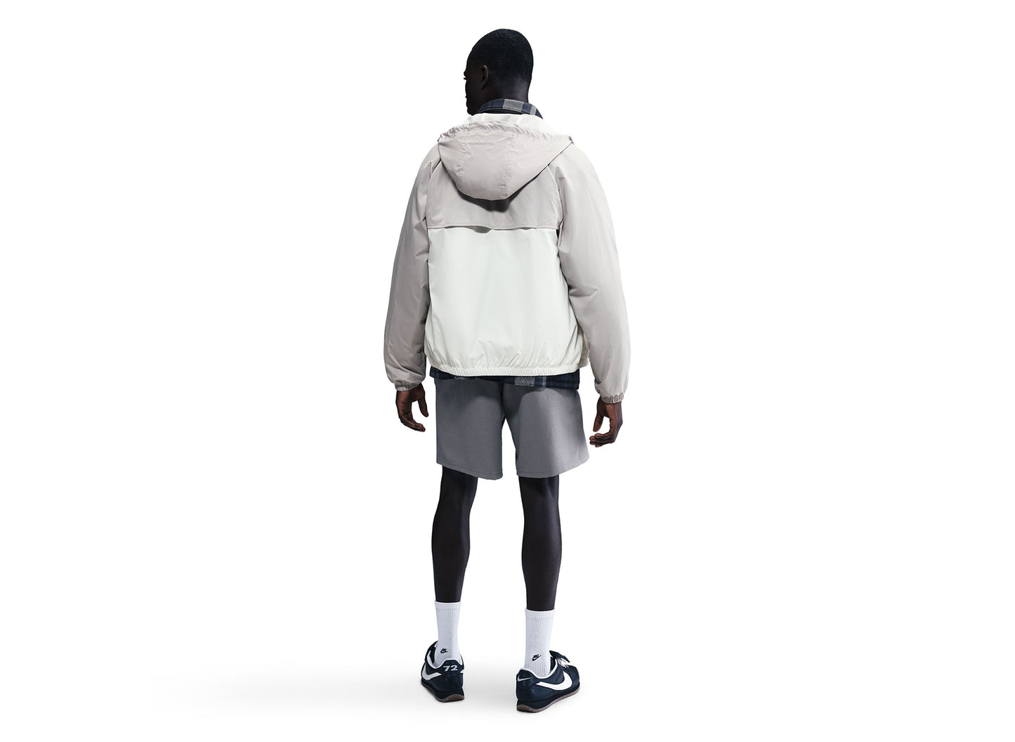 Nike Windrunner Lined Jacket in Light Iron Ore / Sail — view 2