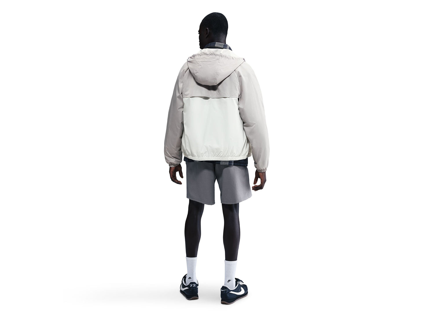 Nike Windrunner Lined Jacket in Light Iron Ore / Sail — view 2