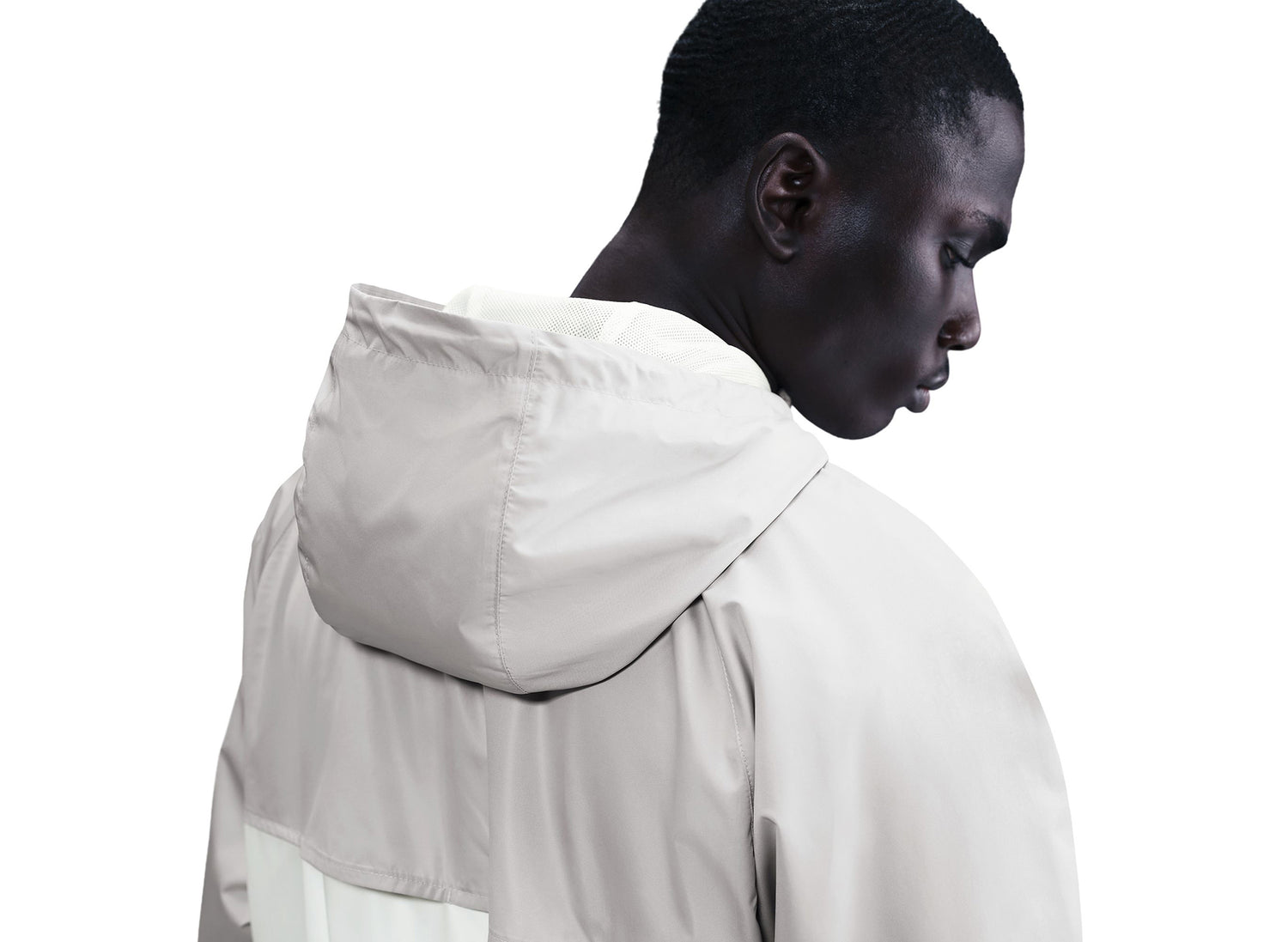 Nike Windrunner Lined Jacket in Light Iron Ore / Sail — view 4