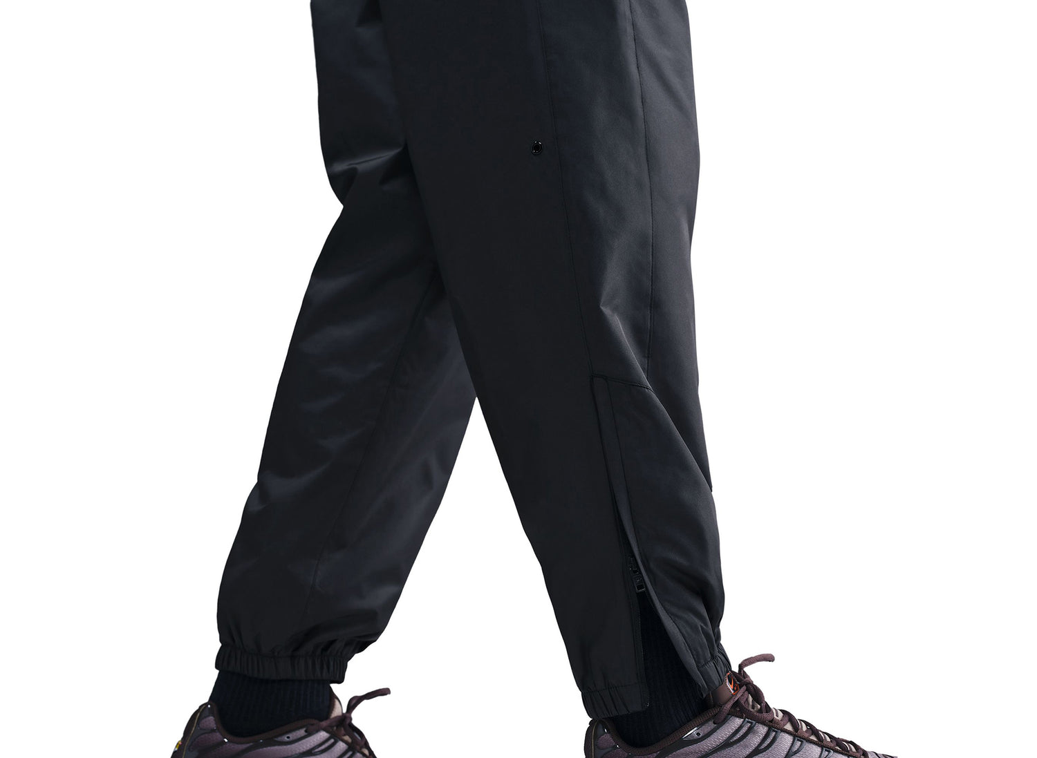 Nike Windrunner Lined Pants in Black / White — view 6