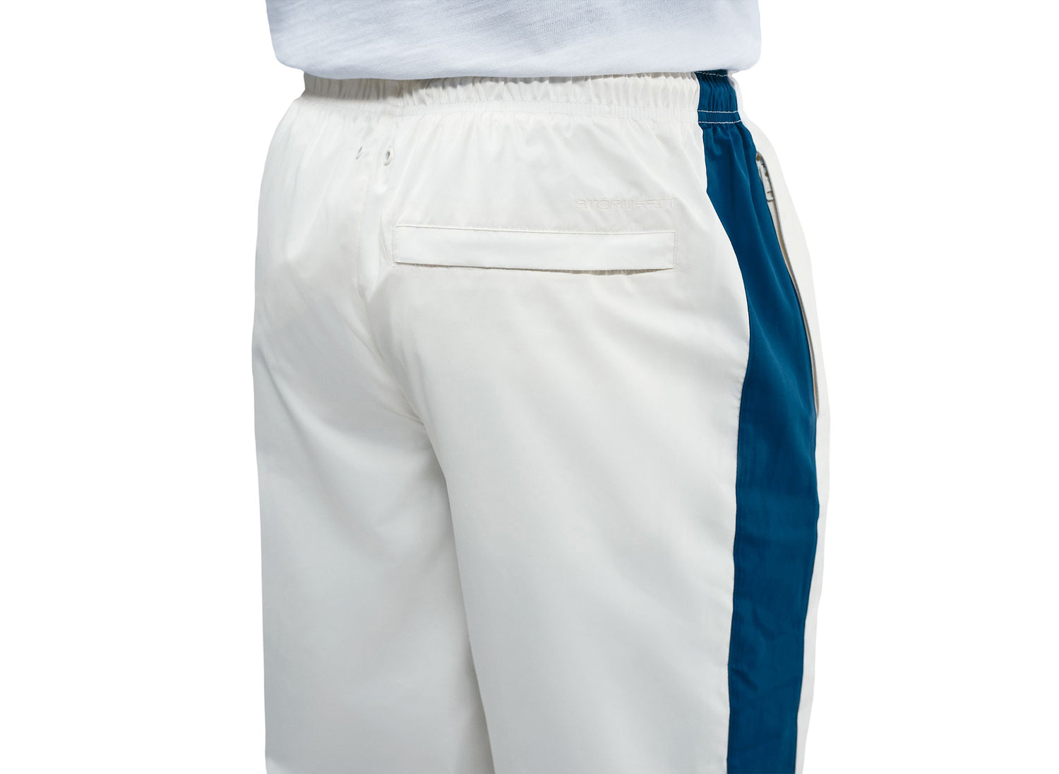 Nike Windrunner Lined Pants in Sail / Court Blue — view 4