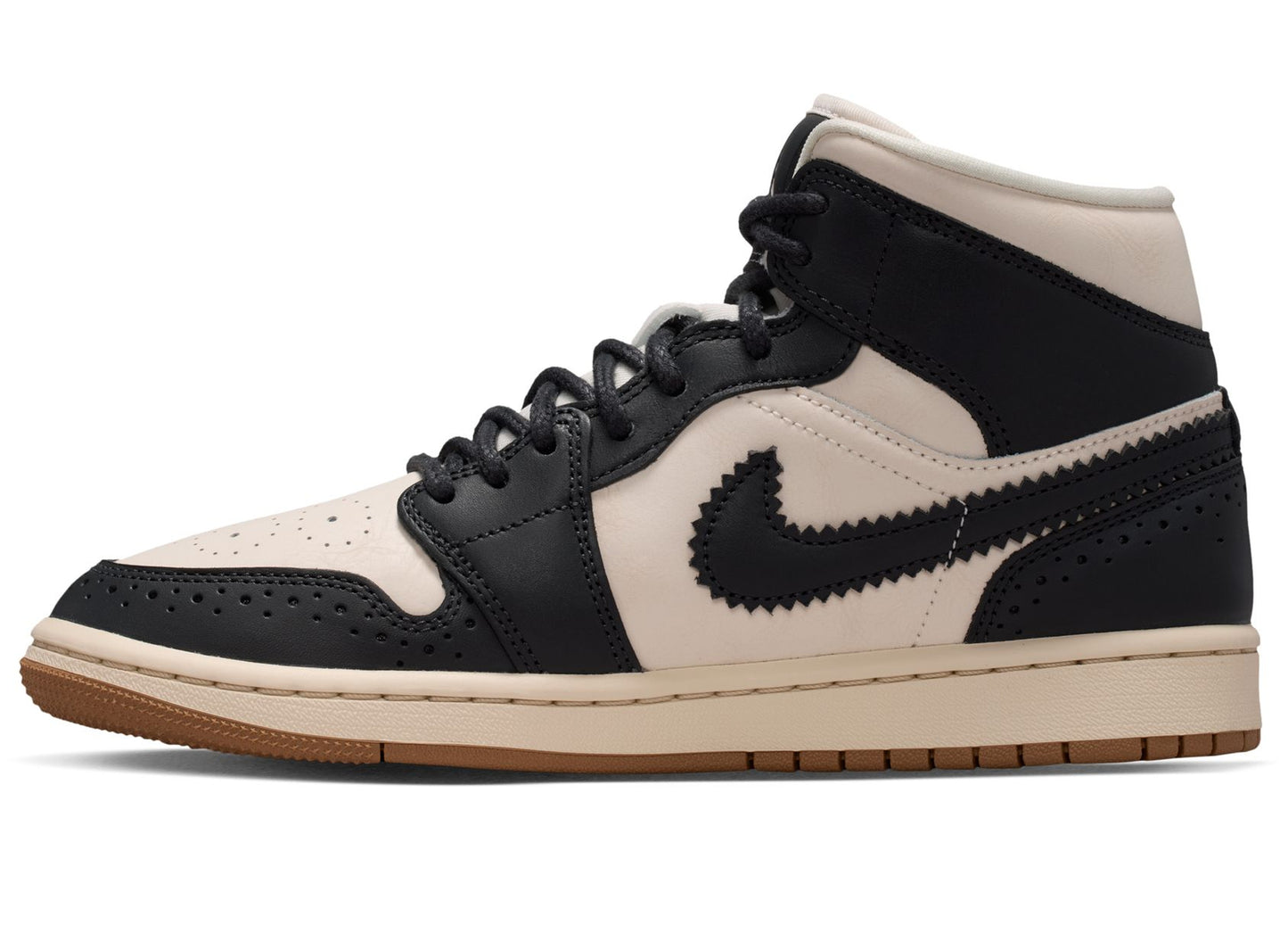 Women's Air Jordan 1 Mid SE in Off Noir / Chalk