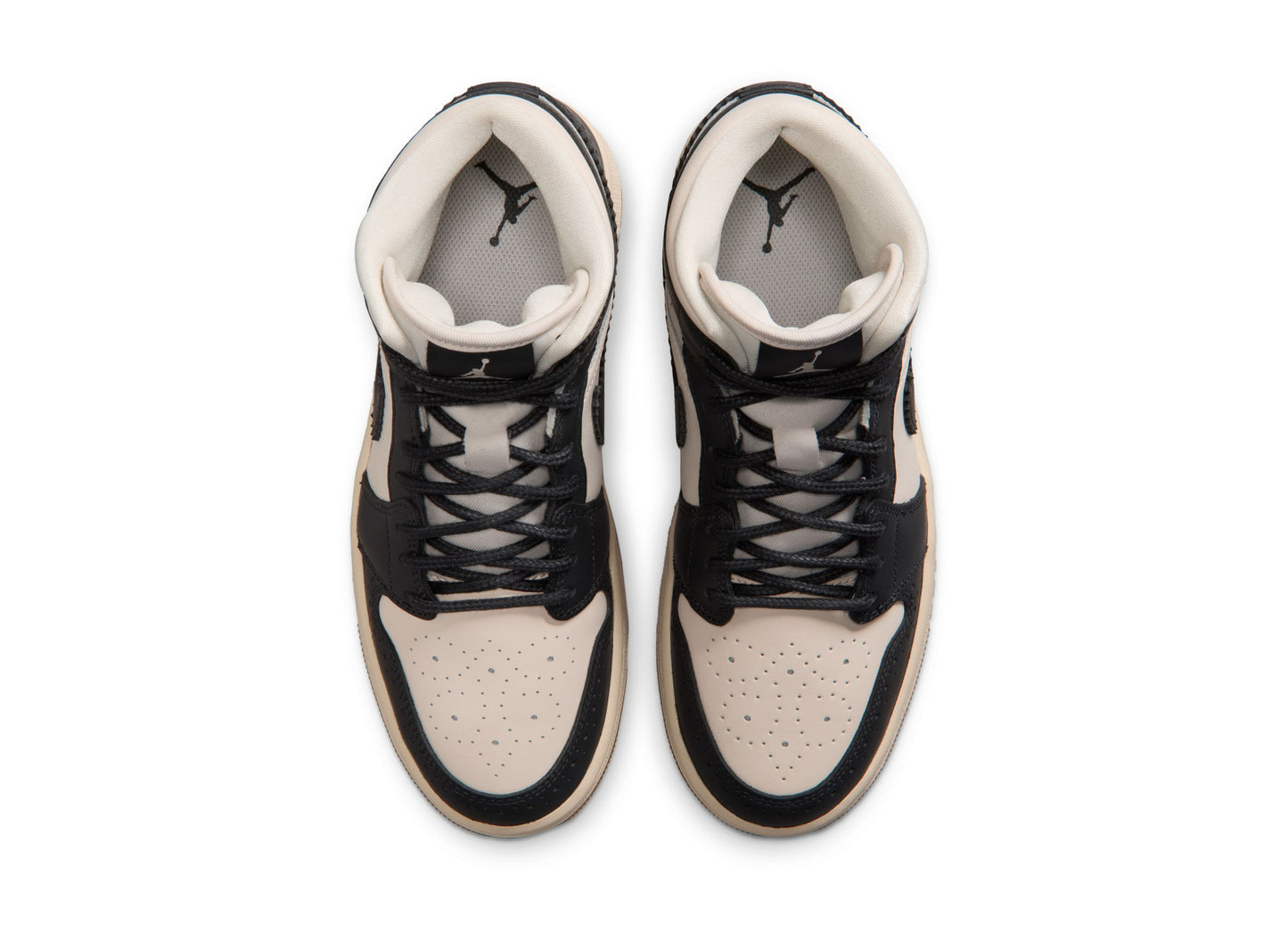 Women's Air Jordan 1 Mid SE in Off Noir / Chalk