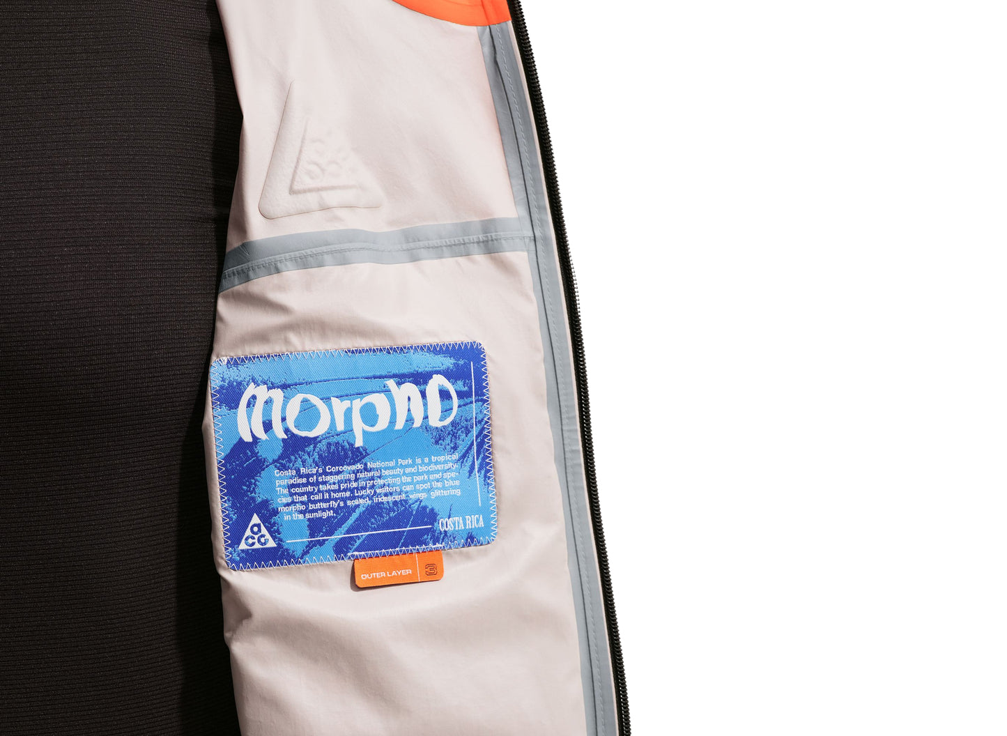 Women's Nike ACG "Morpho" Storm-FIT ADV Rain Jacket in Safety Orange