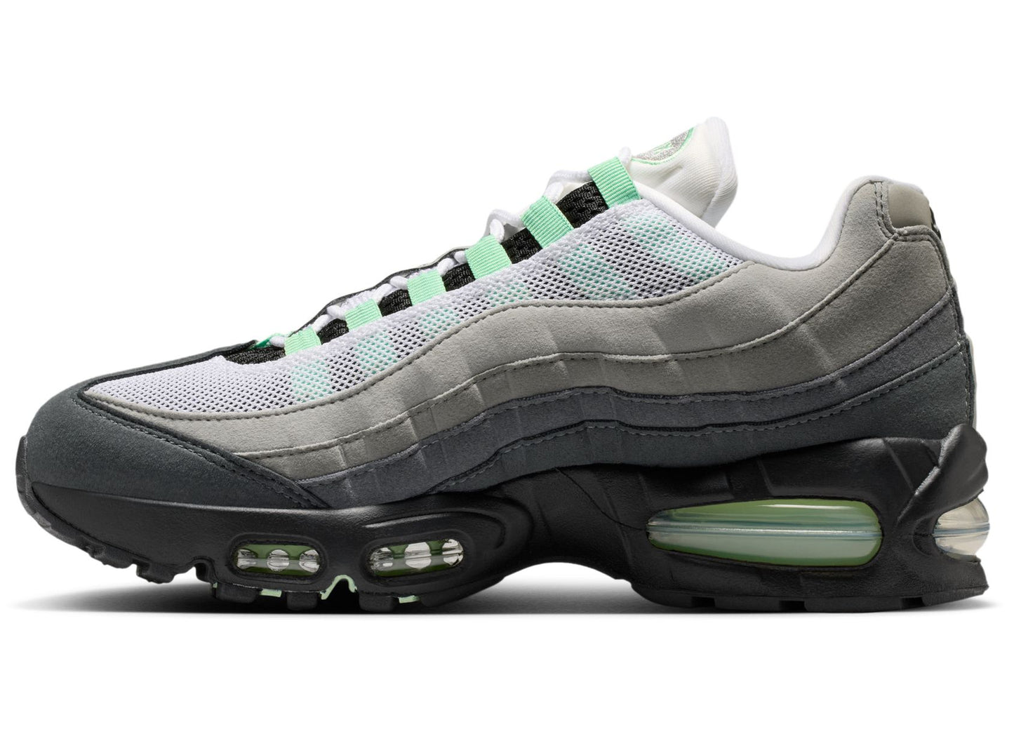 Women's Nike Air Max 95 Big Bubble in Black / Fresh Mint