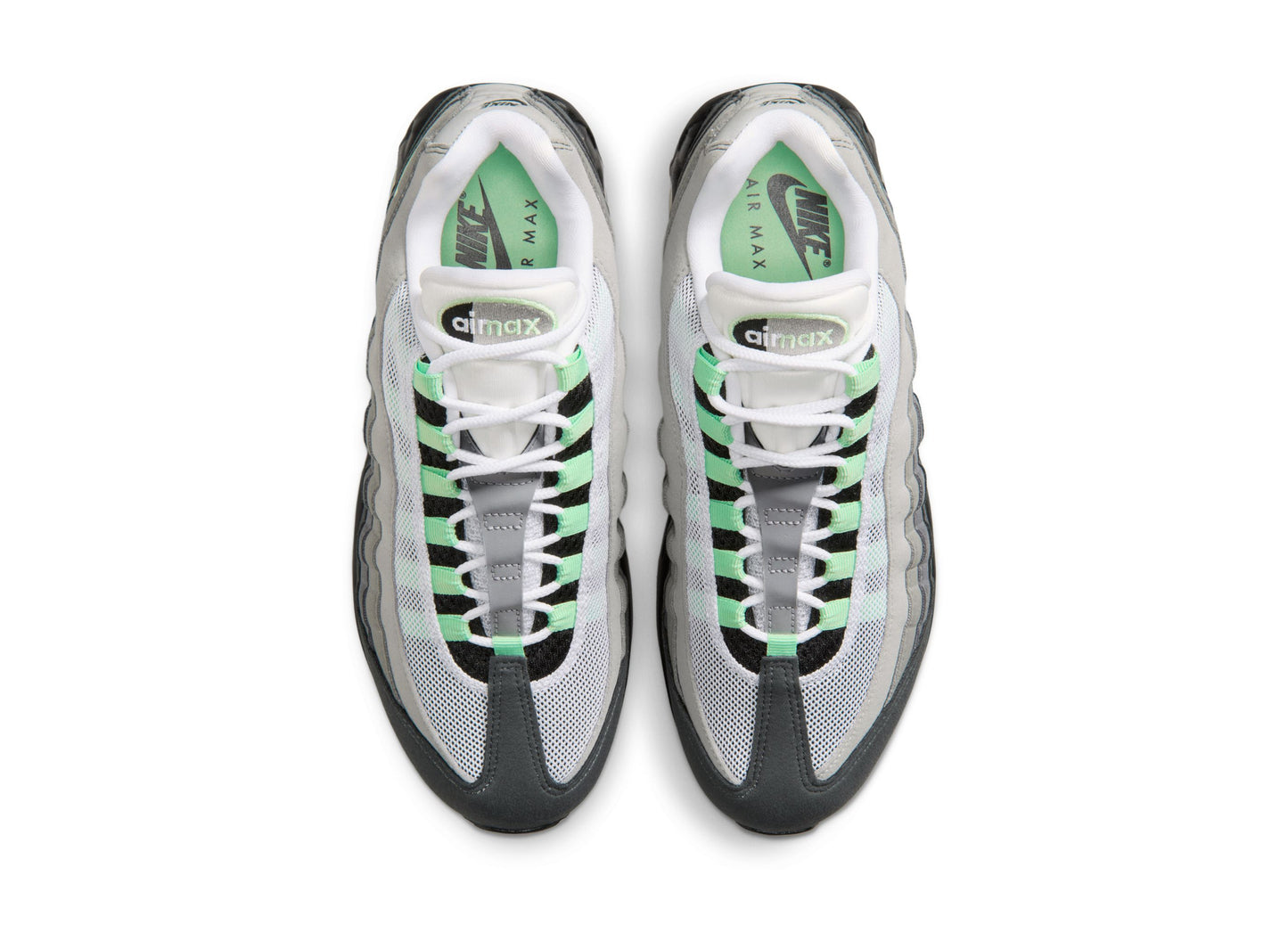 Women's Nike Air Max 95 Big Bubble in Black / Fresh Mint