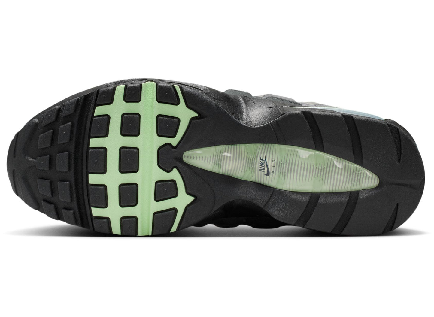 Women's Nike Air Max 95 Big Bubble in Black / Fresh Mint