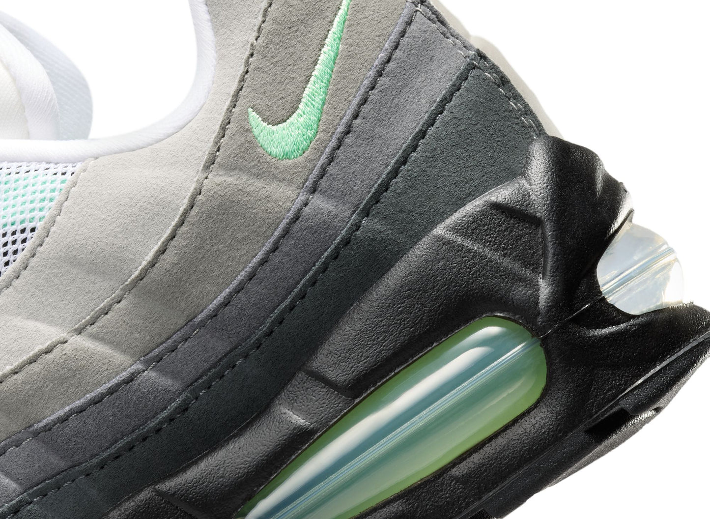 Women's Nike Air Max 95 Big Bubble in Black / Fresh Mint