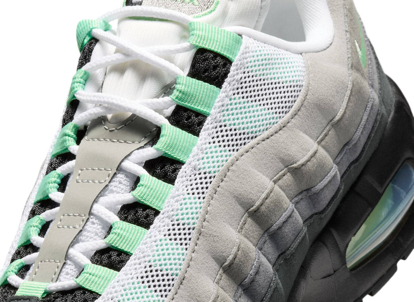 Women's Nike Air Max 95 Big Bubble in Black / Fresh Mint