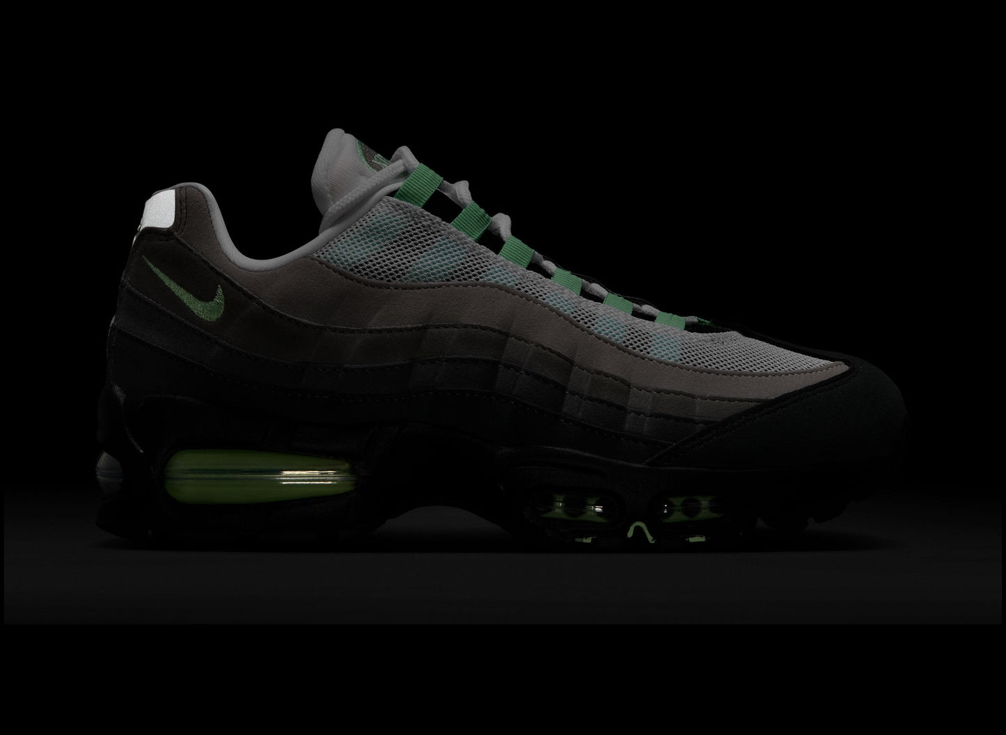 Women's Nike Air Max 95 Big Bubble in Black / Fresh Mint
