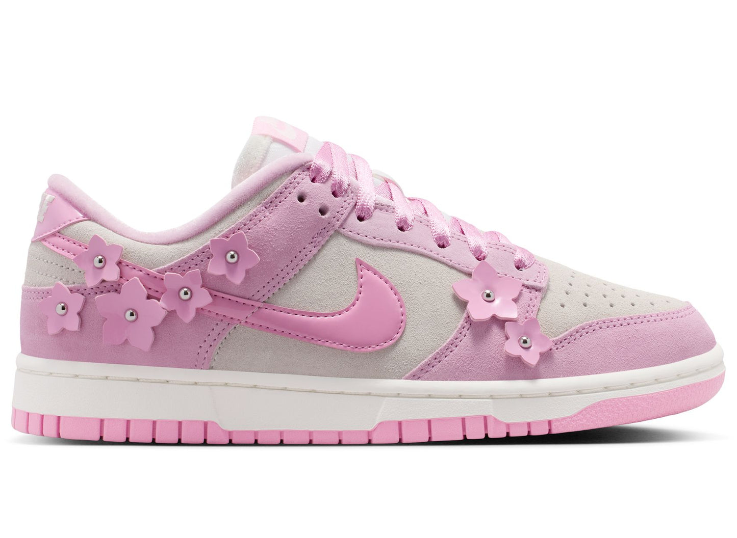 Women's Nike Dunk Low SE "Femme Florette" in Pink Rise / Sail
