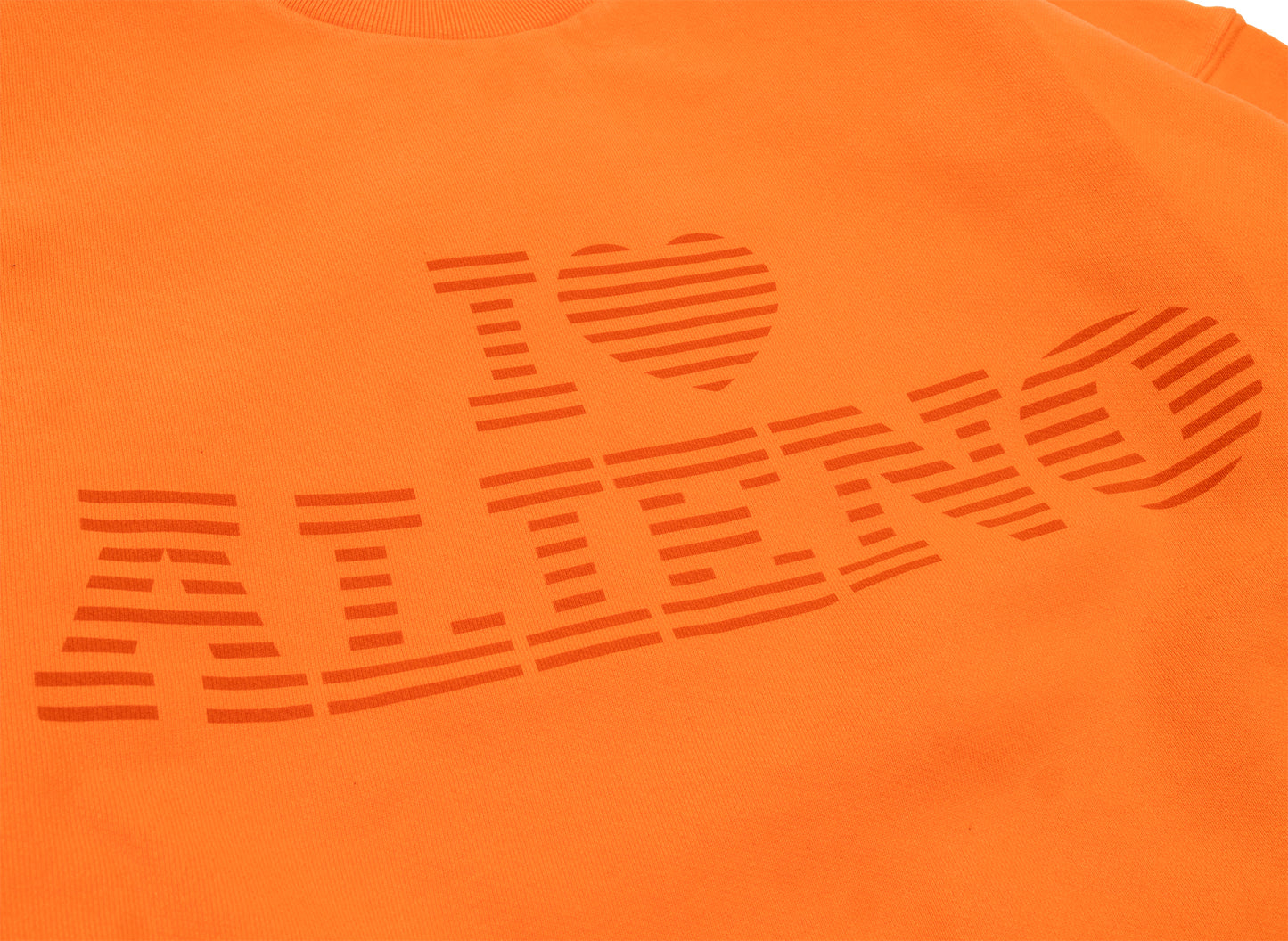 No Problemo I Heart Sweatshirt in Orange — view 2
