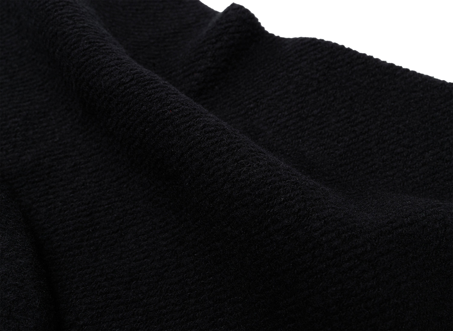 No Problemo Reverse Fleece Hoodie in Black — view 3