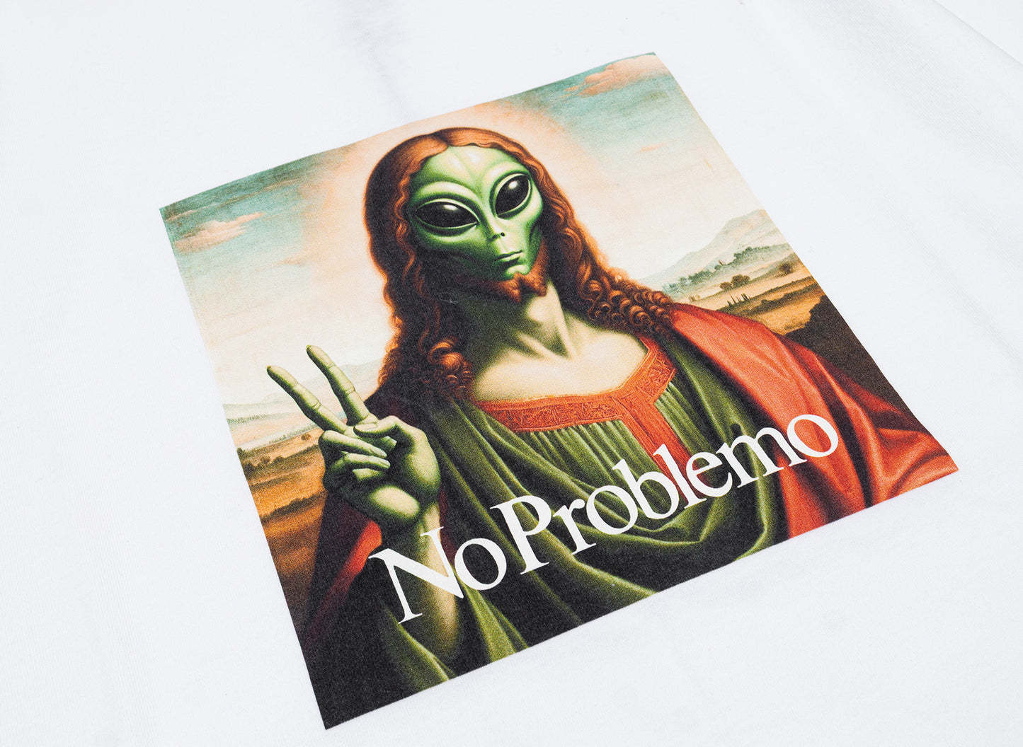 No Problemo Sweet Jesus Short Sleeve Tee in White — view 2