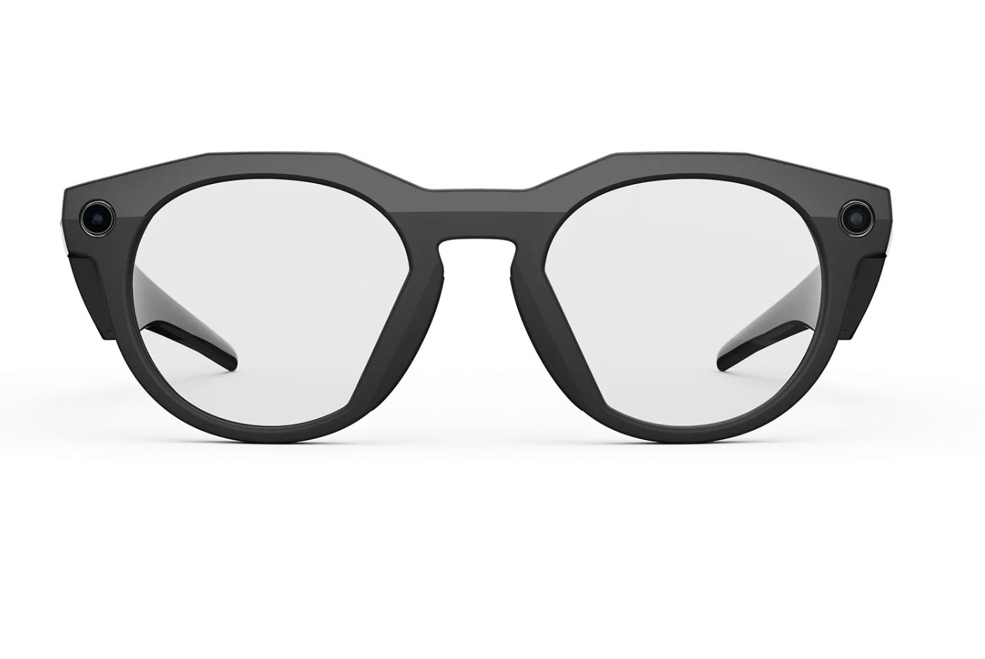 Oakley Meta HSTN Sunglasses in Black w/ Clear Lenses — view 2