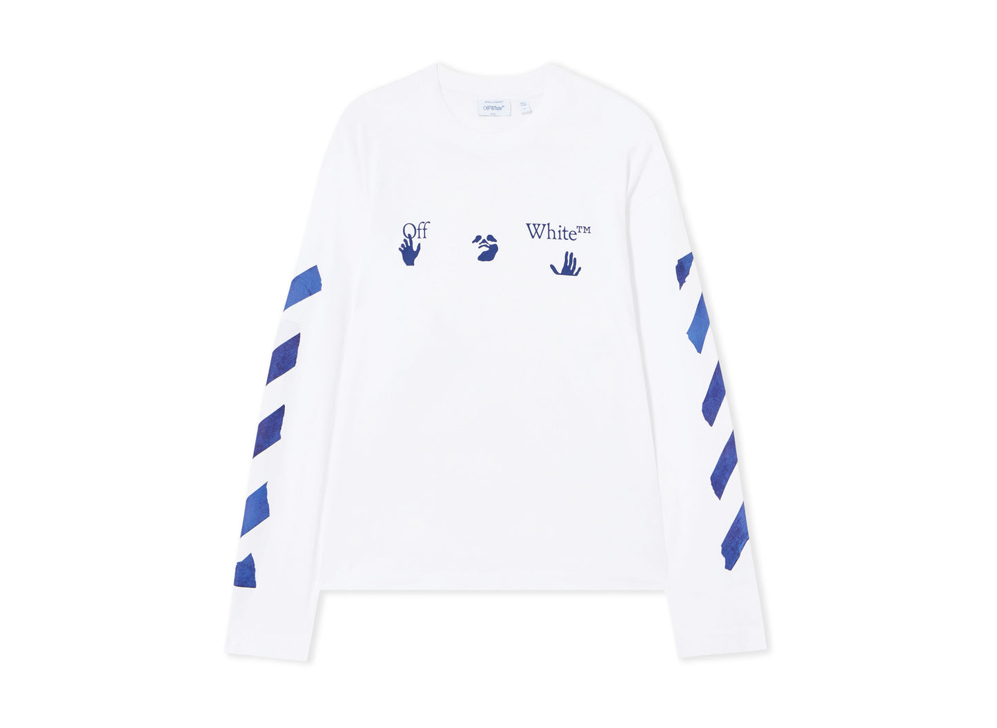 OFF-WHITE Bacco Arrow Skate Long Sleeve T-Shirt in White — view 1