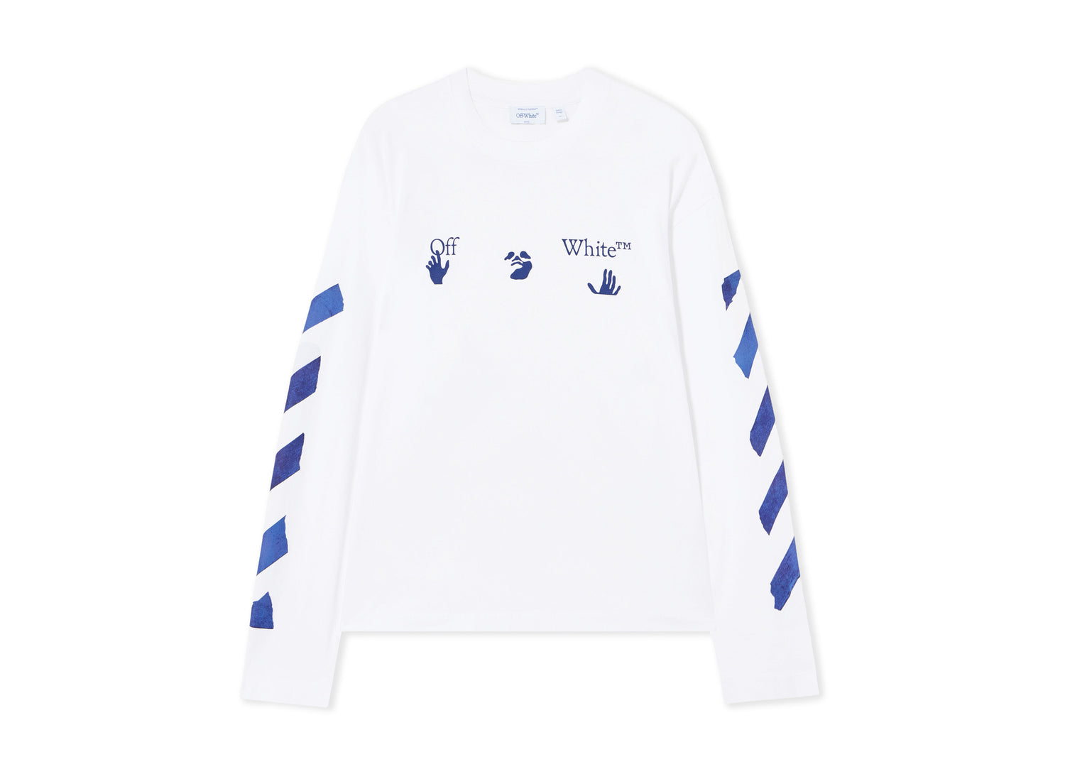 OFF-WHITE Bacco Arrow Skate Long Sleeve T-Shirt in White — view 1