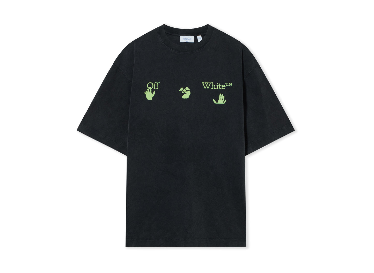 OFF-WHITE Bacco Arrow Skate Short Sleeve T-Shirt in Vintage Black — view 1