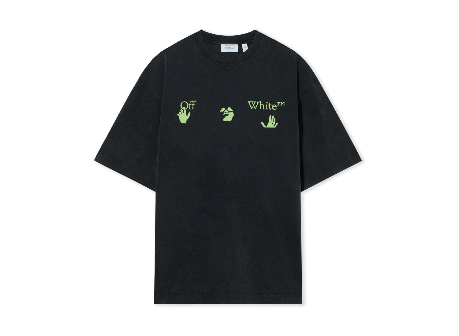 OFF-WHITE Bacco Arrow Skate Short Sleeve T-Shirt in Vintage Black — view 1