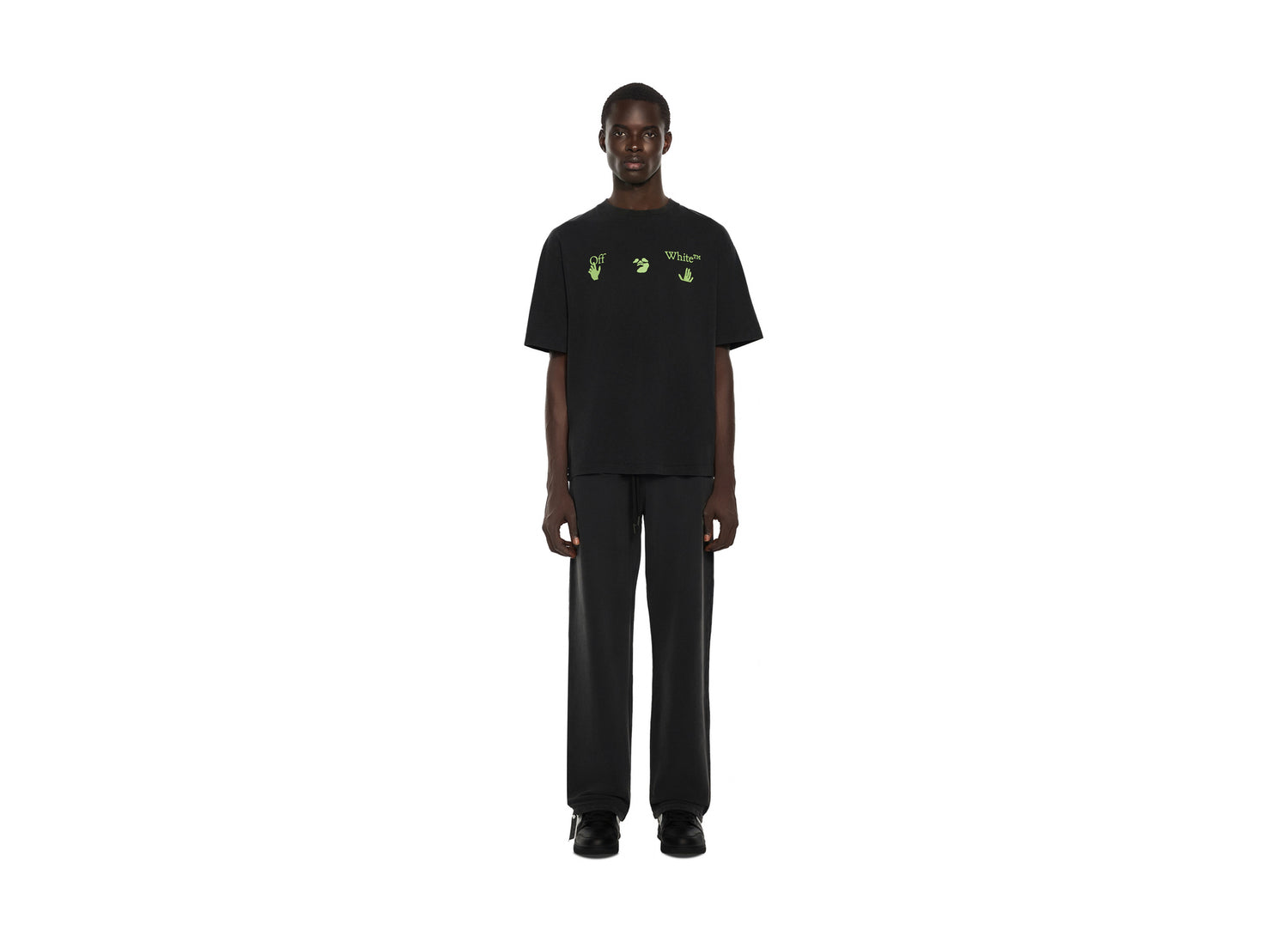OFF-WHITE Bacco Arrow Skate Short Sleeve T-Shirt in Vintage Black — view 2