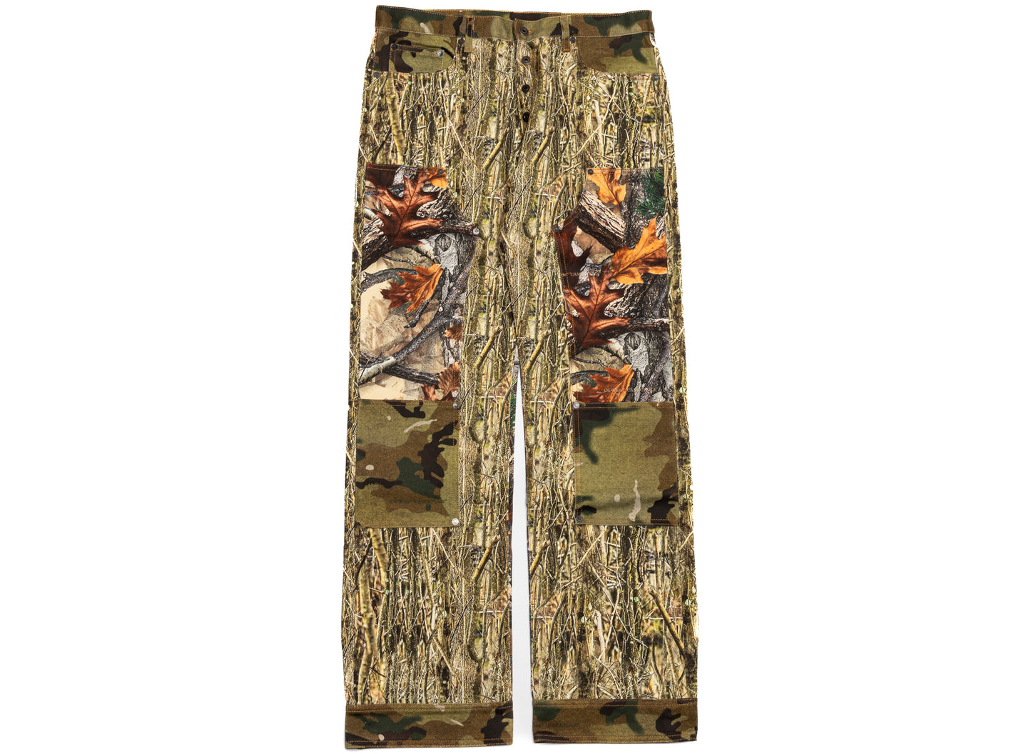 OFF-WHITE Camo All-Over Straight Carpenter Jeans in Camo