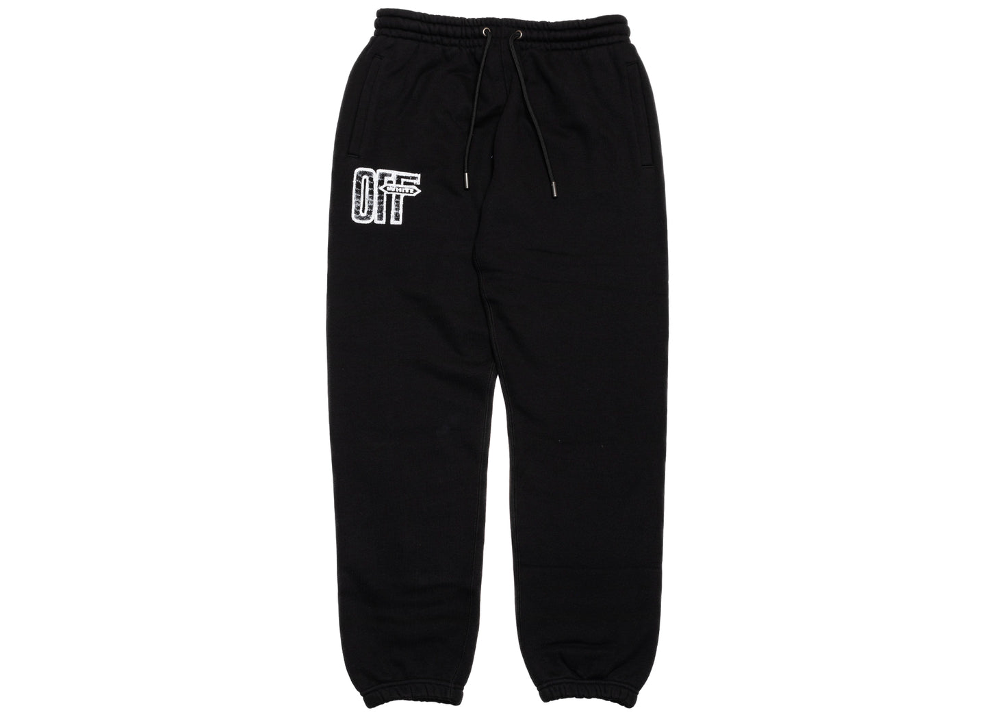 OFF-WHITE Motion Arrow Cuffed Sweatpant in Black