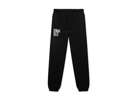 OFF-WHITE Motion Arrow Cuffed Sweatpant in Black — view 1