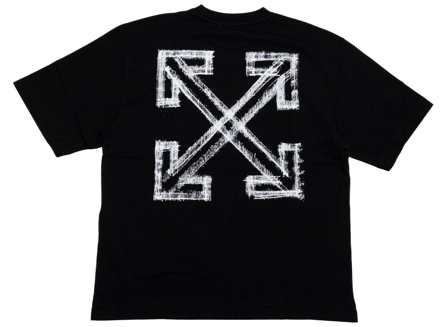 OFF-WHITE Motion Arrow Skate Short Sleeve T-Shirt in Black