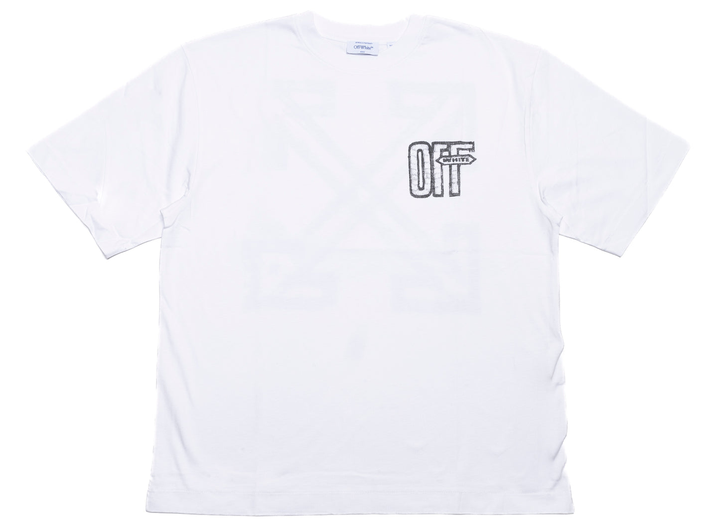 OFF-WHITE Motion Arrow Skate Short Sleeve T-Shirt in White