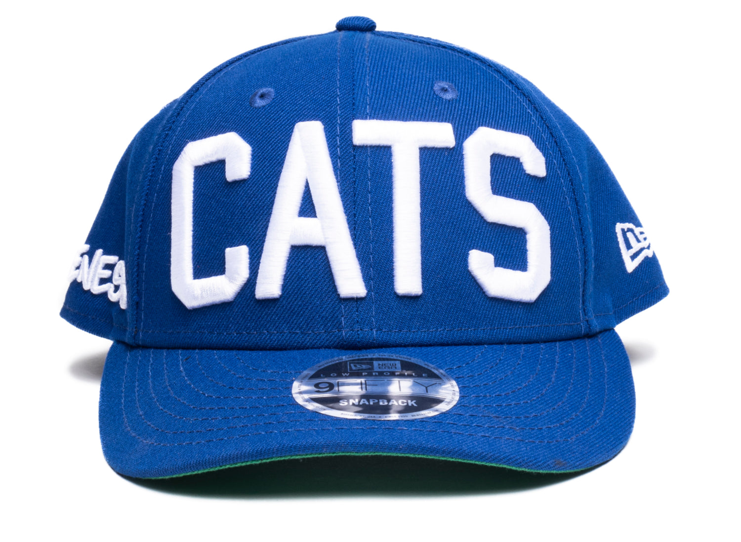 Oneness x New Era Snapback CATS Hat in Royal Blue/White