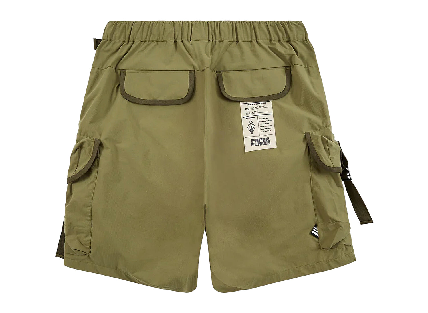 Paper Planes Alice Pack Ripstop Cargo Short in Green Moss — view 2