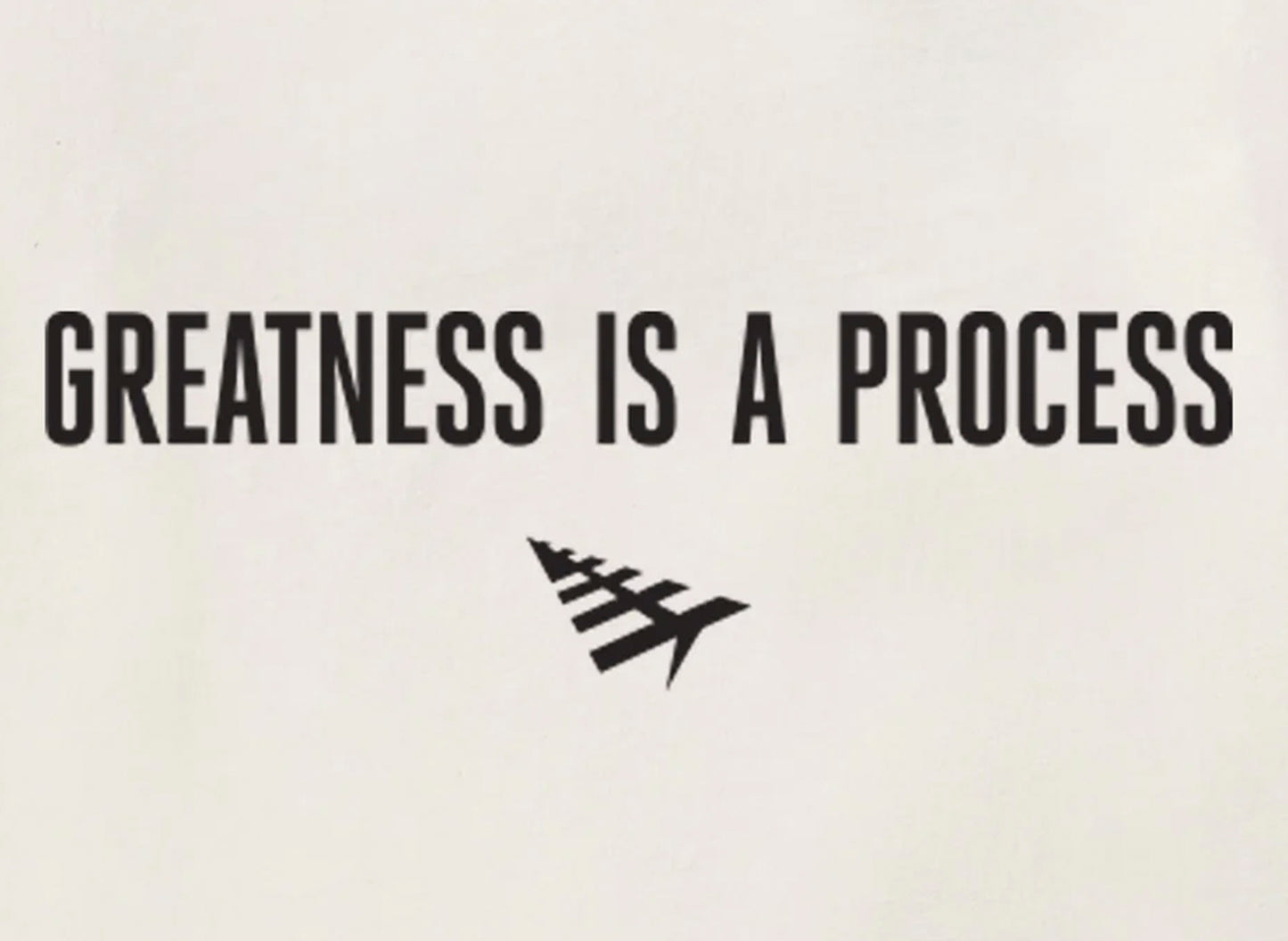 Paper Planes Greatness Is A Process Tee in Eggshell - view 2