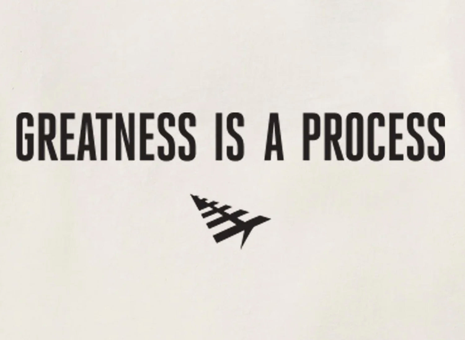 Paper Planes Greatness Is A Process Tee in Eggshell - view 2