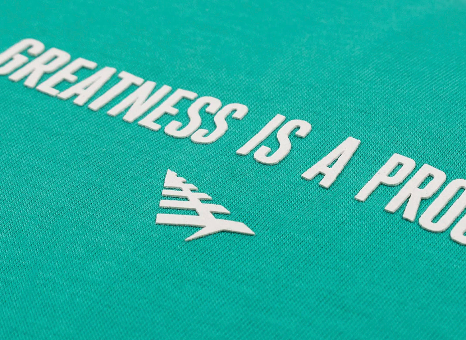 Paper Planes Greatness Is A Process Tee in Green - view 2