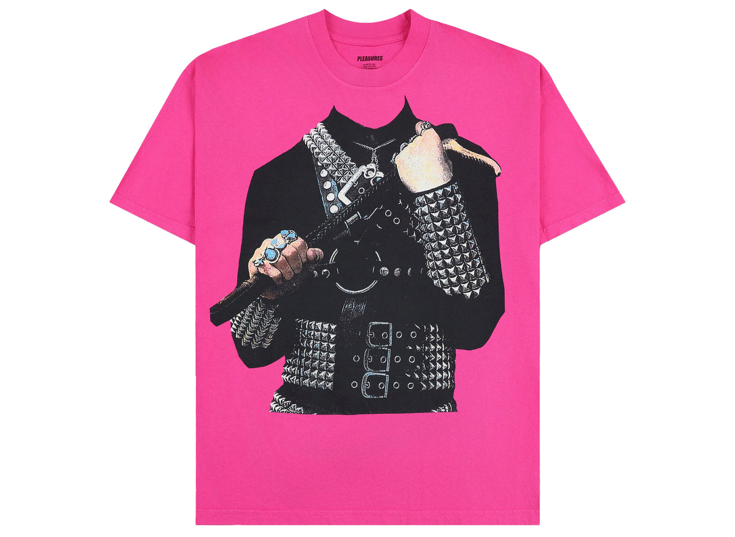 Pleasures Axed T-Shirt in Fuchsia Pink | Oneness Boutique
