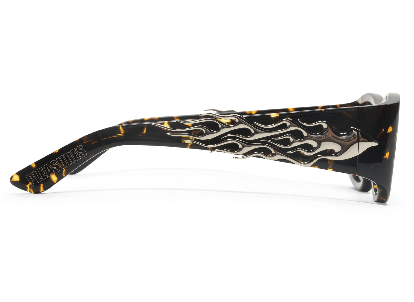 Pleasures Eazy Sunglasses in Tortoise - view 2