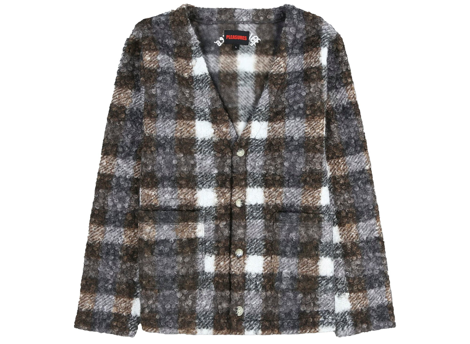 Pleasures Graham Cardigan in Grey
