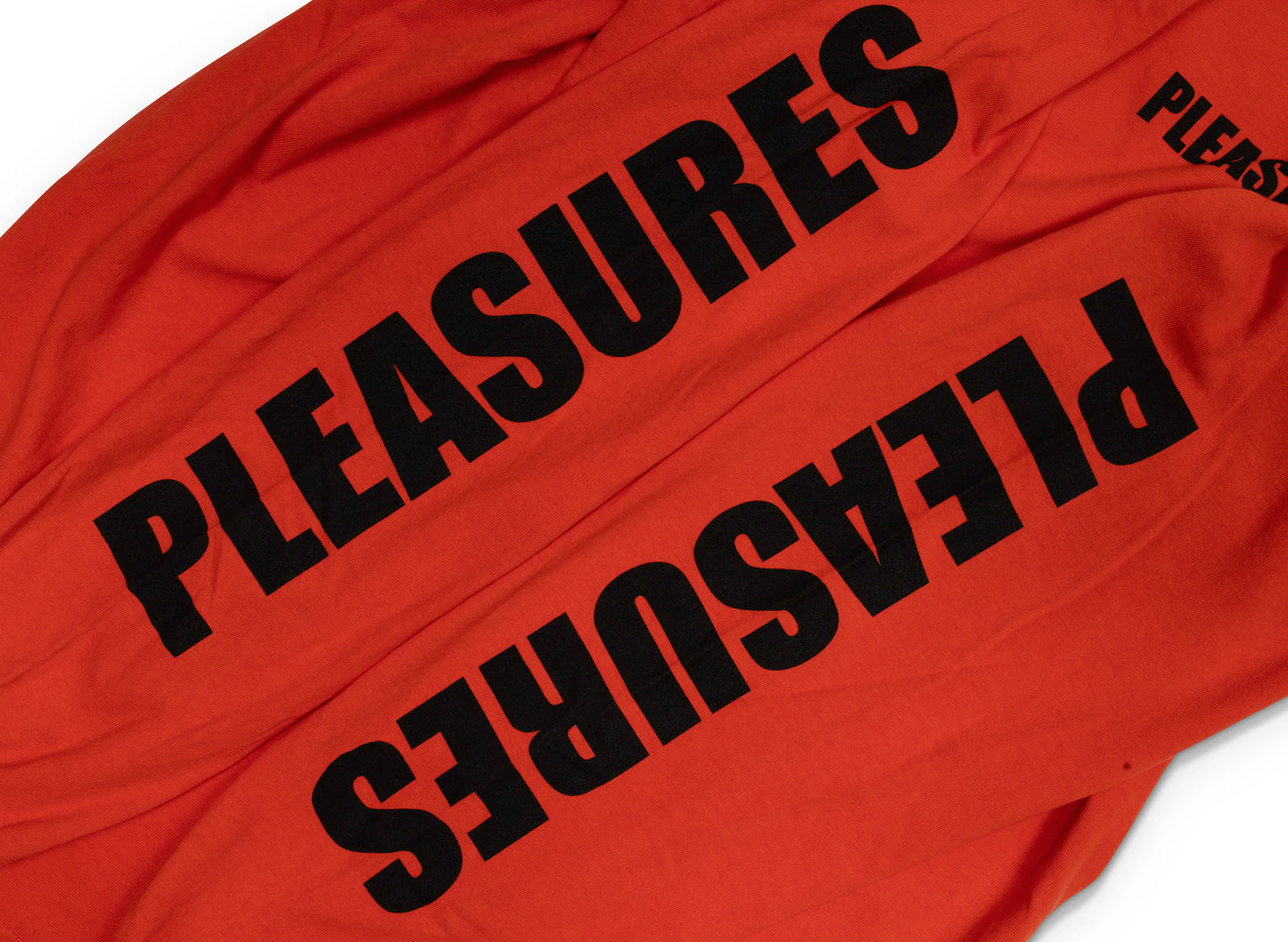 Pleasures Impact Staff L/S Tee in Orange - view 2